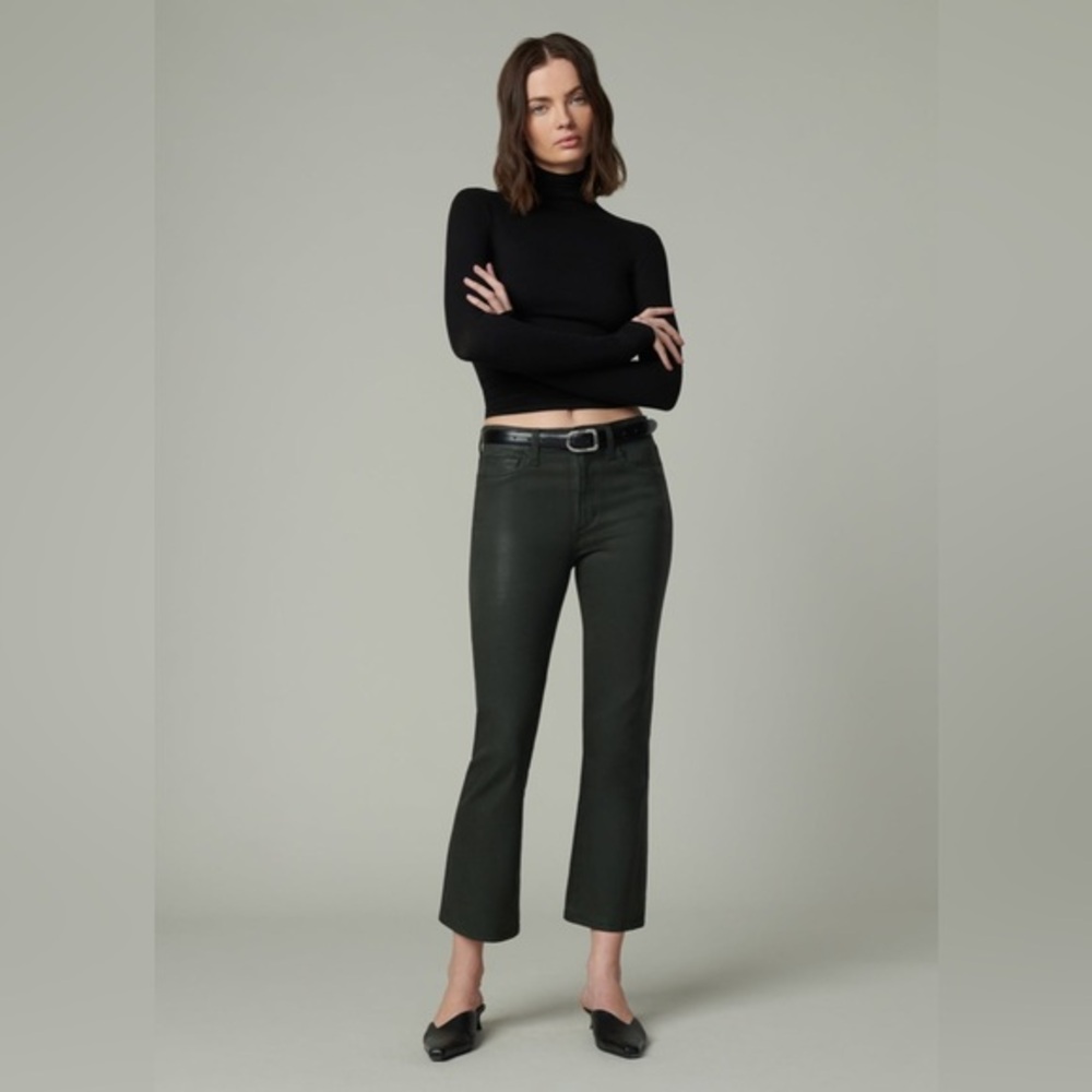 Joe's Jeans THE CALLIE
HIGH RISE CROPPED BOOTCUT // COATED/Autumn Forest/Sz 27.